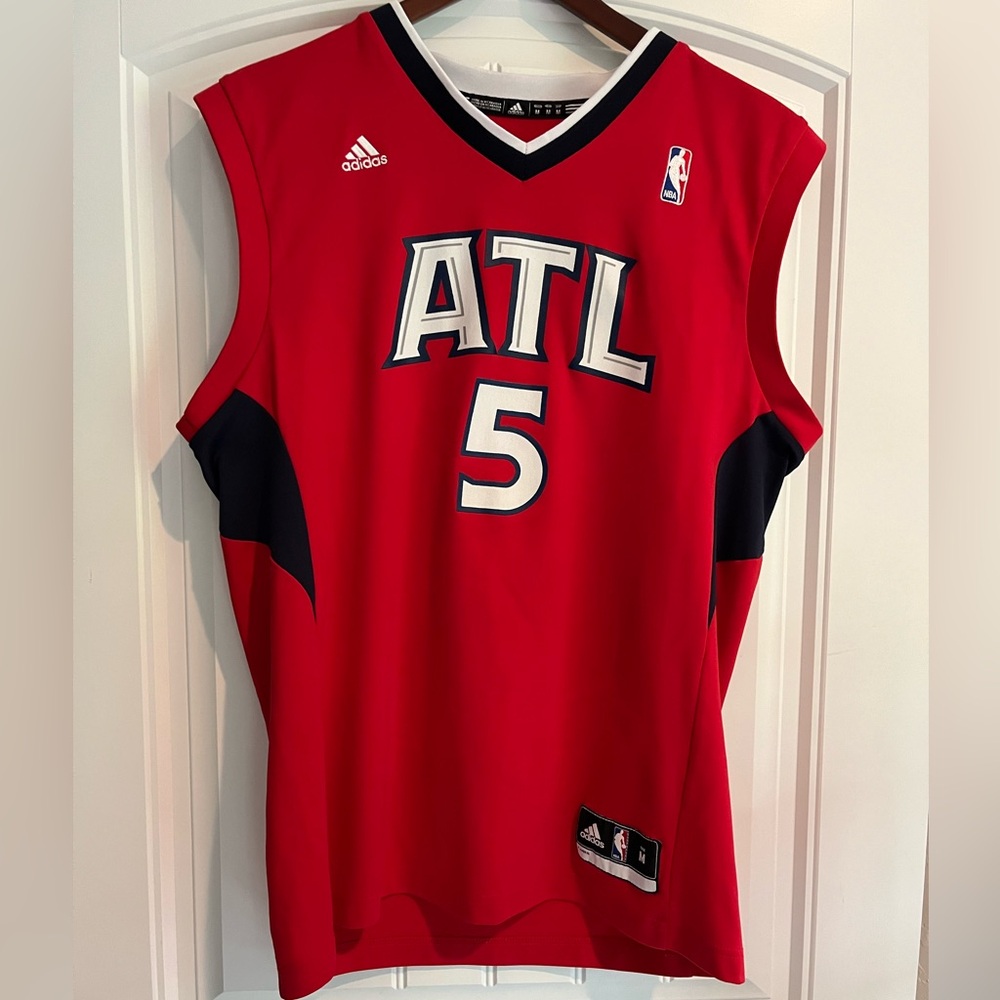 Red ATL Hawks Steve Smith Basketball Jersey